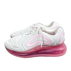 Nike Air Max 720 White and Pink Rise‎ Shoes Womens size 8